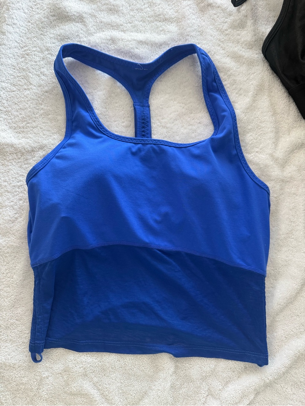 Fabletics Royal Blue Racerback Crop Bralette